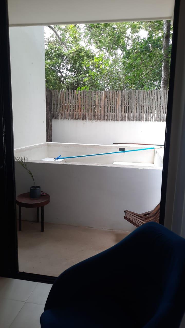 Rento departamento PB en Tulum con alberca privada